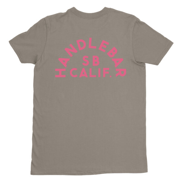 Handlebar Arch Logo Shirt Gray/Pink