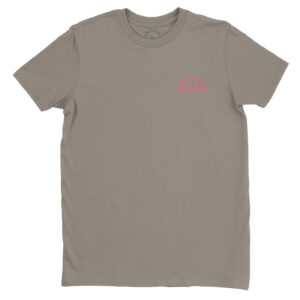 Handlebar Arch Logo Shirt Gray/Pink
